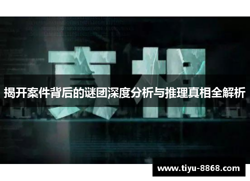 揭开案件背后的谜团深度分析与推理真相全解析